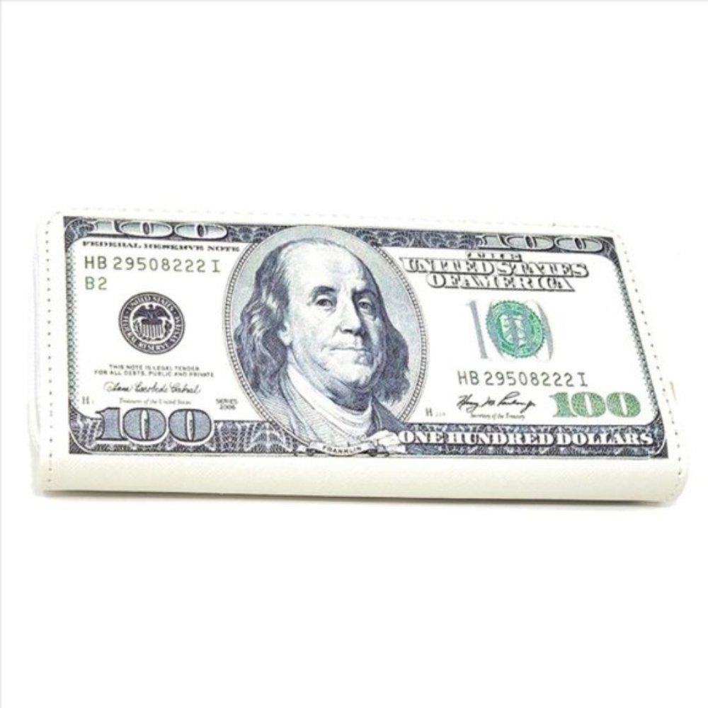 One Hundred Dollar Bill Wallet- Puffy Style- $100- Gift Idea